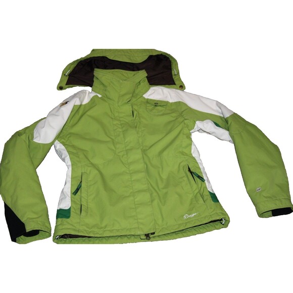 Orage Women's Ski Snowboard Jacket Coat Small Winter Sports Green White Hooded S - Picture 1 of 12